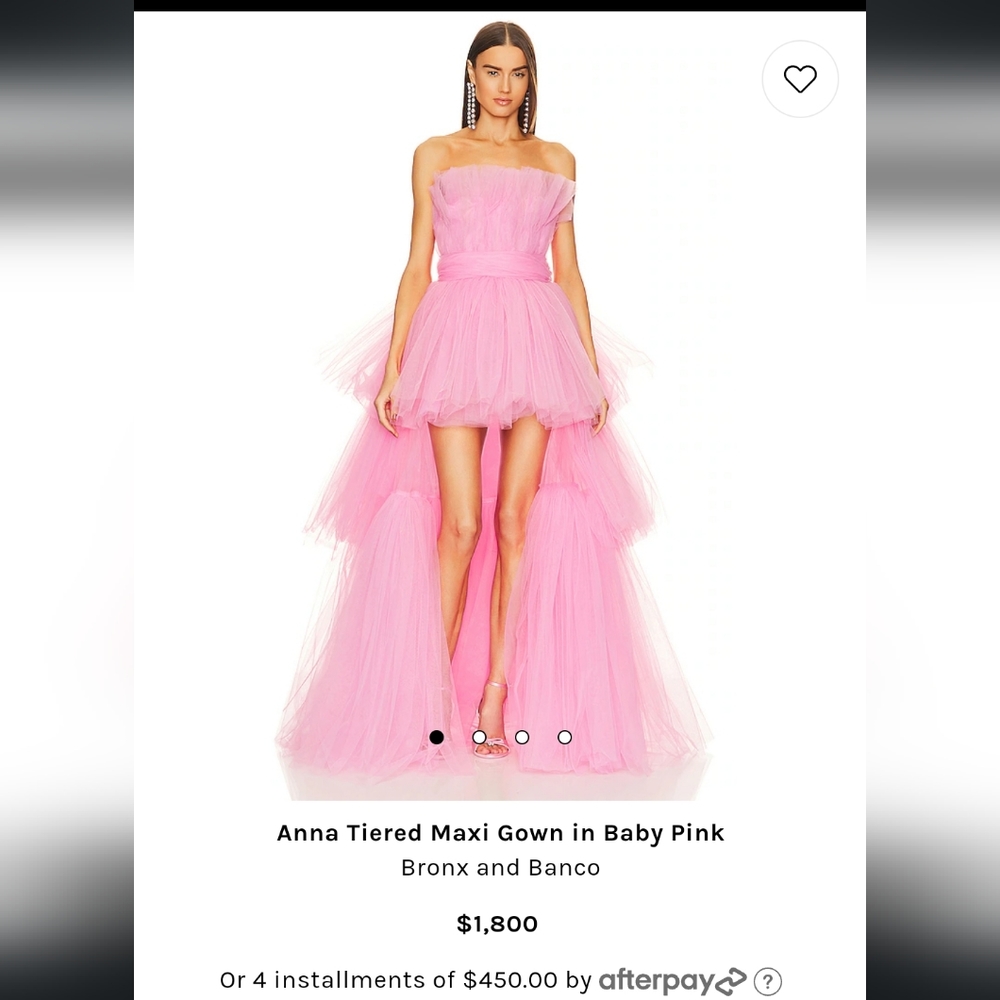 pink sz 8 US Bronx & Banco Anna puff tulle crinoline mini dress barbie selkie